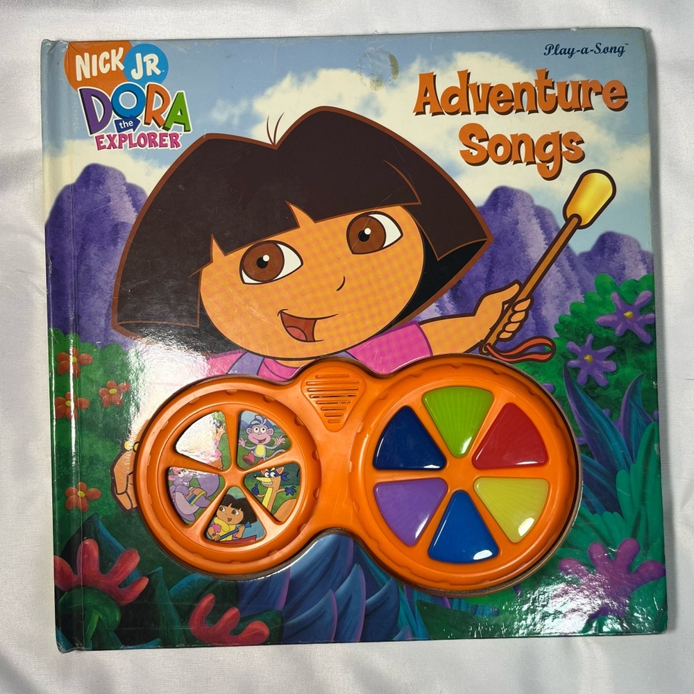 Vintage Dora Explorer Adventure Songs‎ Play-A-Song Book 2004 Nick Jr VTG
